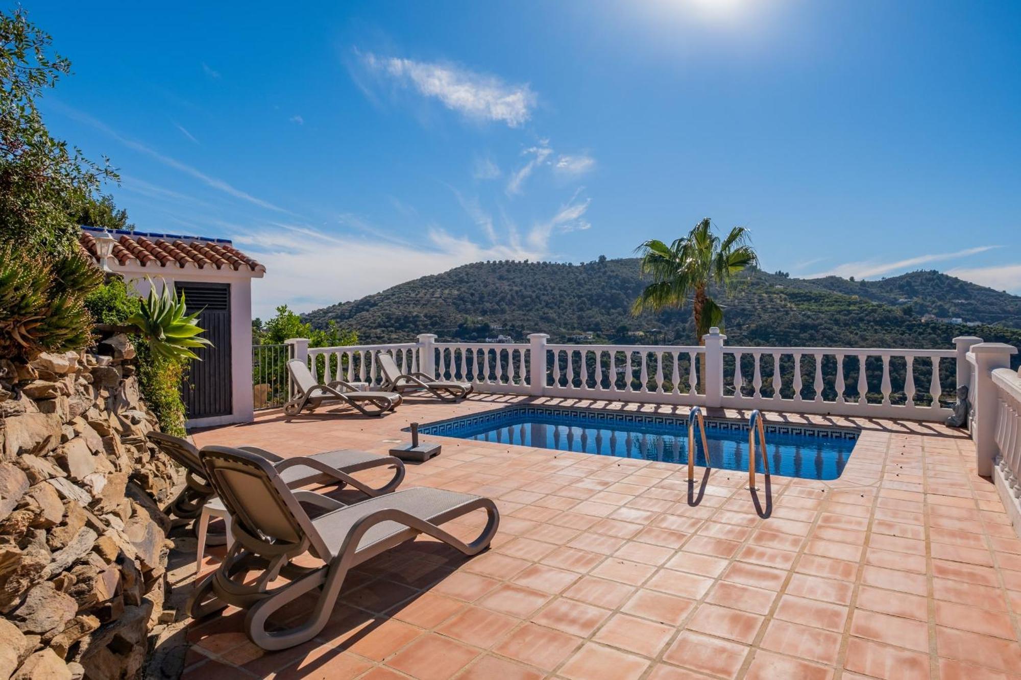 Casa La Siesta Villa With Magical View Own Pool Malaga Zewnętrze zdjęcie