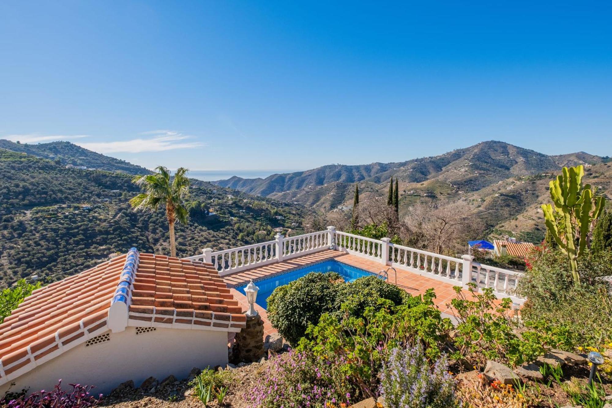 Casa La Siesta Villa With Magical View Own Pool Malaga Zewnętrze zdjęcie